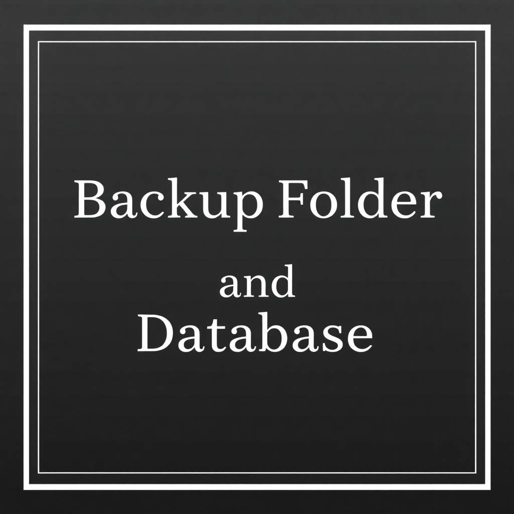 Backup Folder and Database wordpress plugin