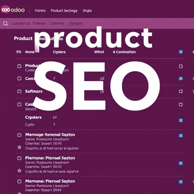 پنل seo برای بخش محصولات odoo 17