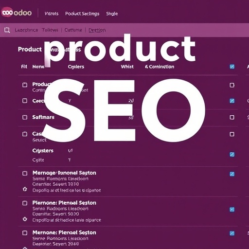 پنل seo برای بخش محصولات odoo 17