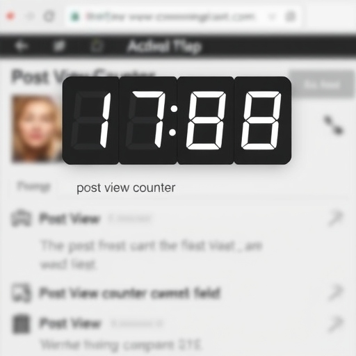 Post view counter wordpress